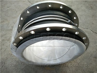 大口徑雙球體襯四氟<a href=http://www.szkljzb.com target=_blank class=infotextkey>橡膠軟接頭</a>