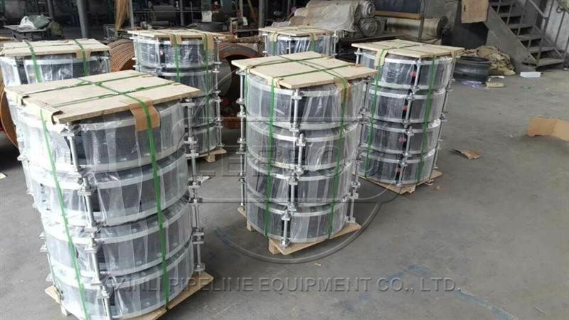 江蘇省揚州市寶應縣單球體橡膠接頭出口發(fā)貨實圖